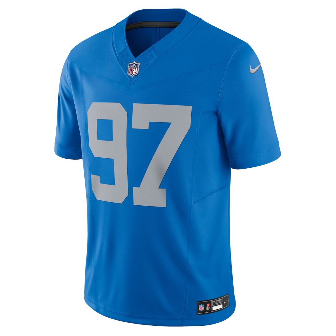 Men's Detroit Lions Aidan Hutchinson Nike Black 2nd Alternate Vapor F.U.S.E. Limited Jersey