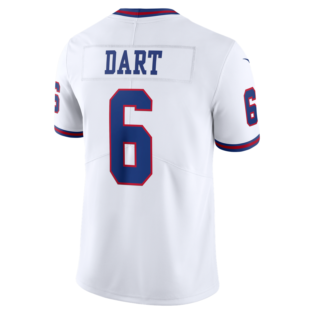 Men's New York Giants Jaxson Dart Nike White Vintage White Vapor Untouchable Stitched Limited Jersey
