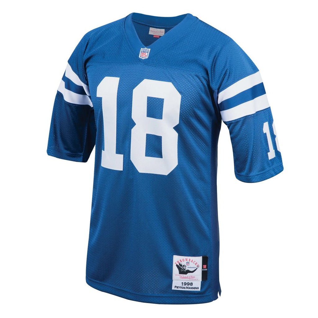 Men's Indianapolis Colts 1998 Peyton Manning Mitchell & Ness Royal Authentic Throwback Retired Player Jersey