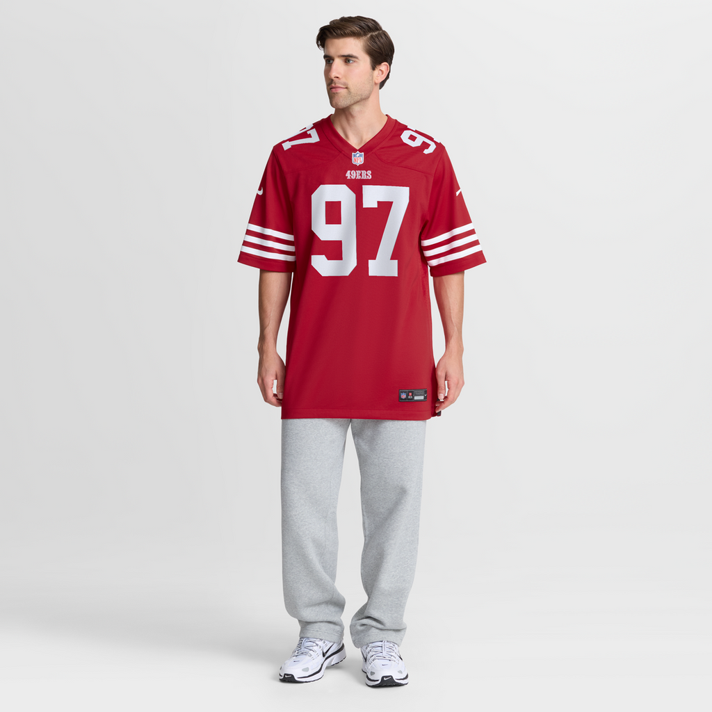 Men's San Francisco 49ers Nick Bosa Nike Scarlet Player Game Jersey