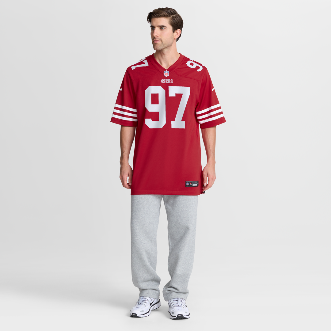 Men's San Francisco 49ers Nick Bosa Nike Scarlet Player Game Jersey