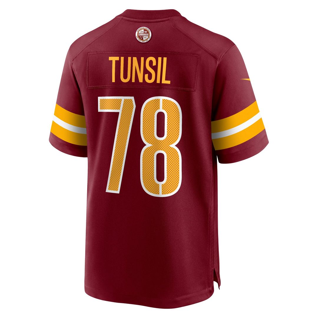 Men's Washington Commanders Laremy Tunsil Nike  Burgundy Team Game Jersey