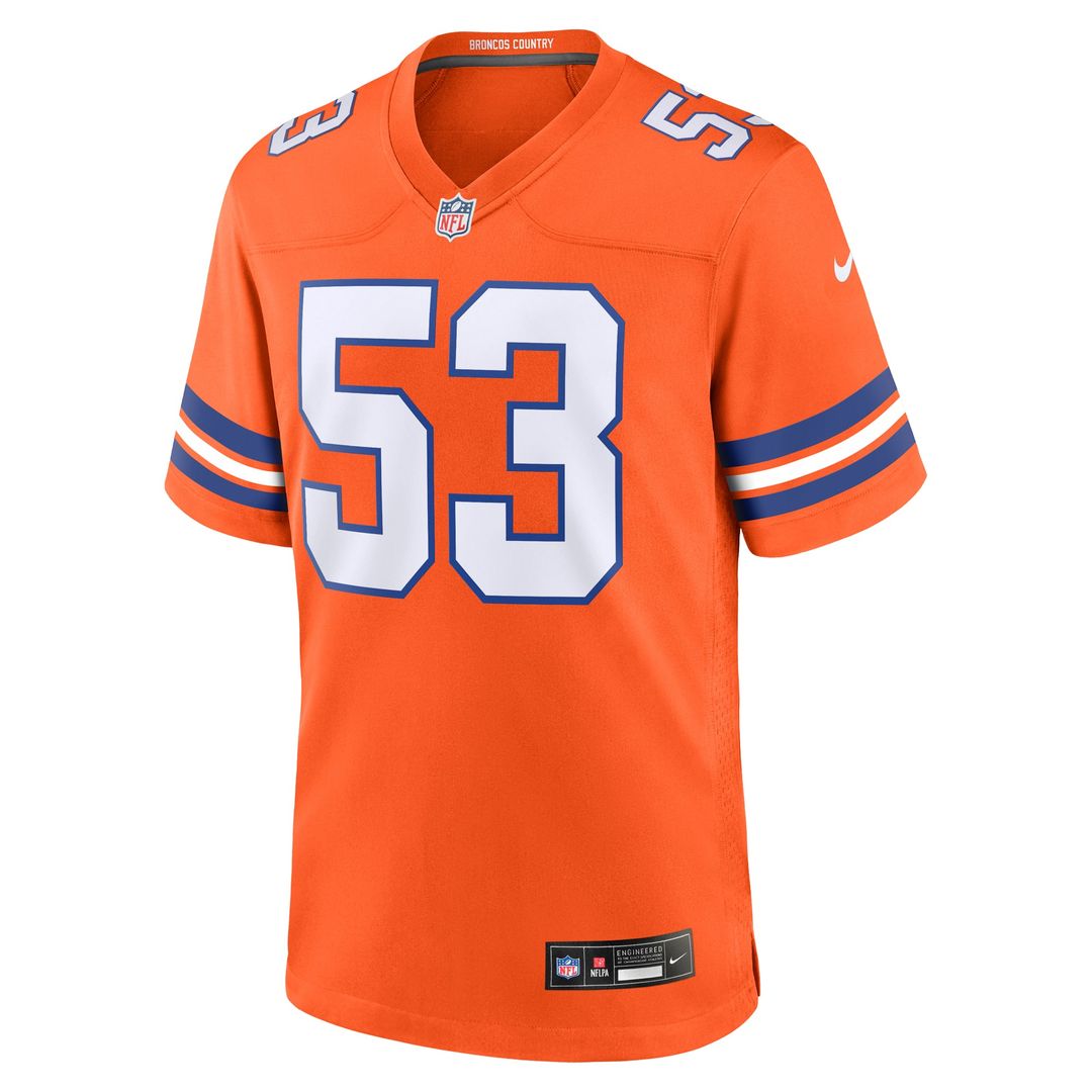 Men's Denver Broncos Randy Gradishar Nike Orange Retired Player Alternate Game Jersey