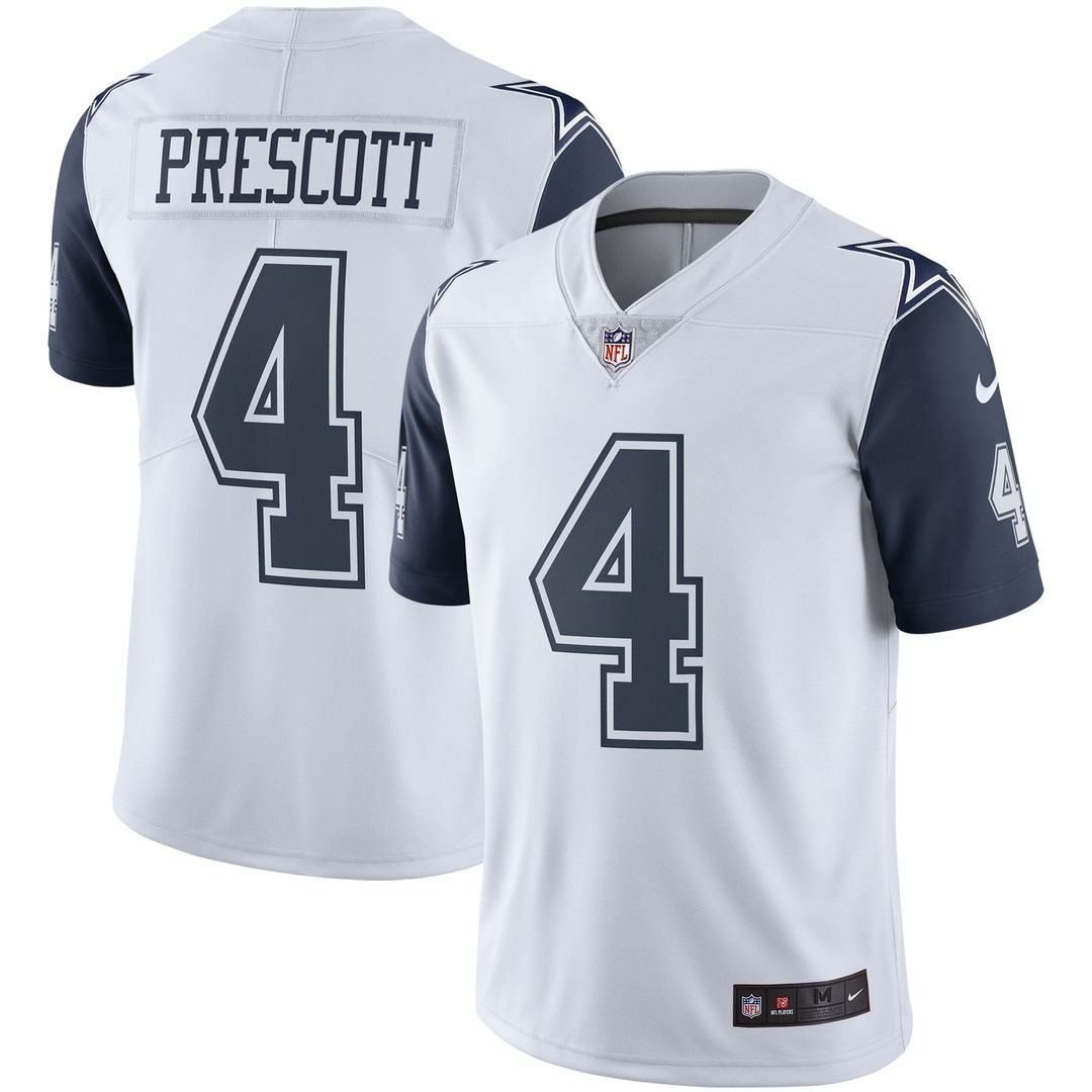 Men's Dallas Cowboys Dak Prescott Nike Navy Vapor Limited Player Jersey