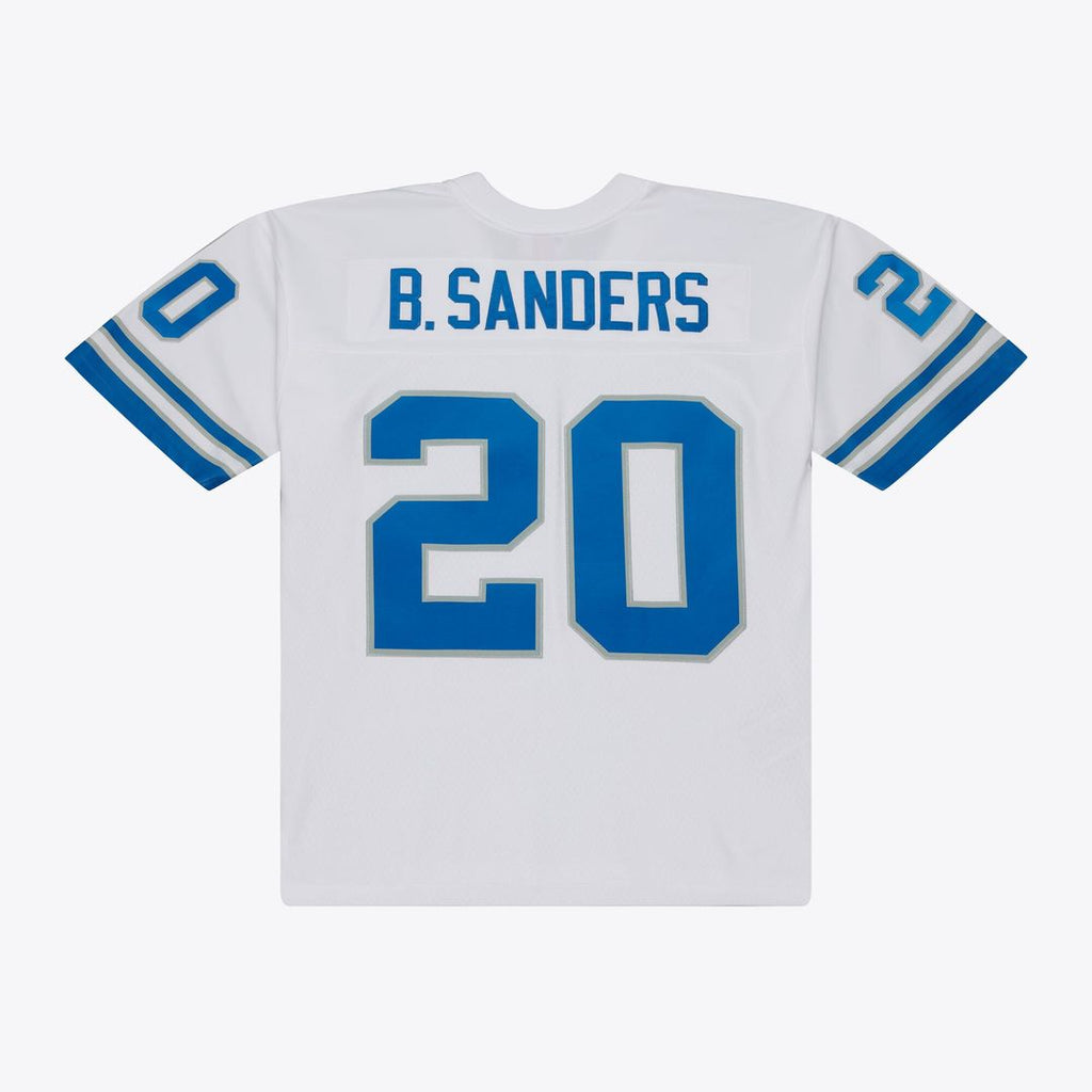 Men's Detroit Lions Barry Sanders Mitchell & Ness White 1989 Legacy Replica Player Jersey