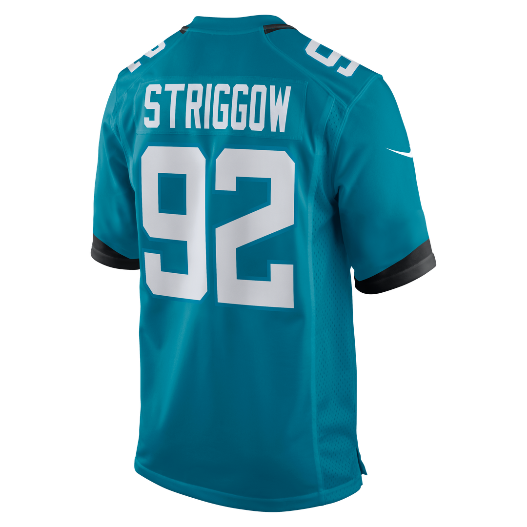 Men's Jacksonville Jaguars Danny Striggow Nike  Teal Team Game Jersey
