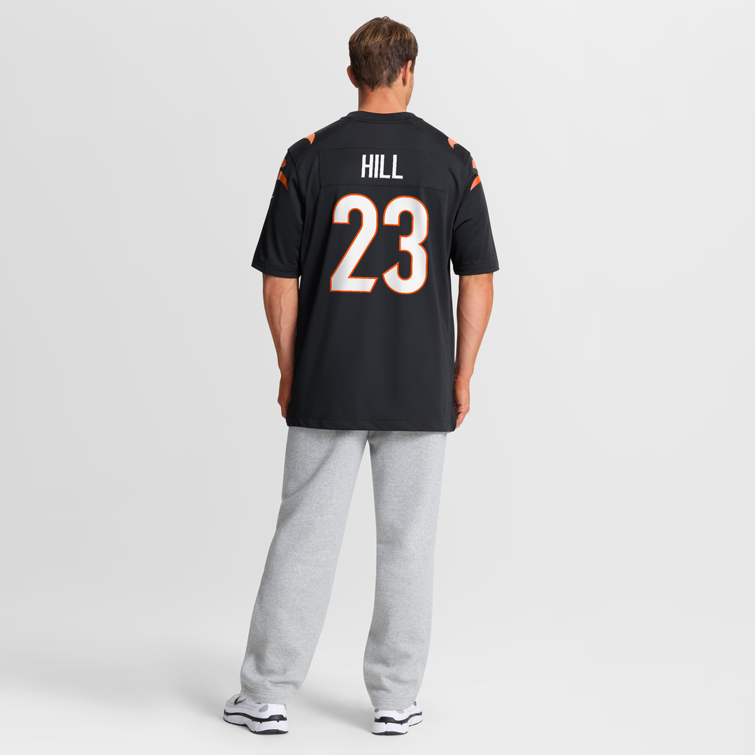 Men's Cincinnati Bengals Daxton Hill Nike Black Player Game Jersey