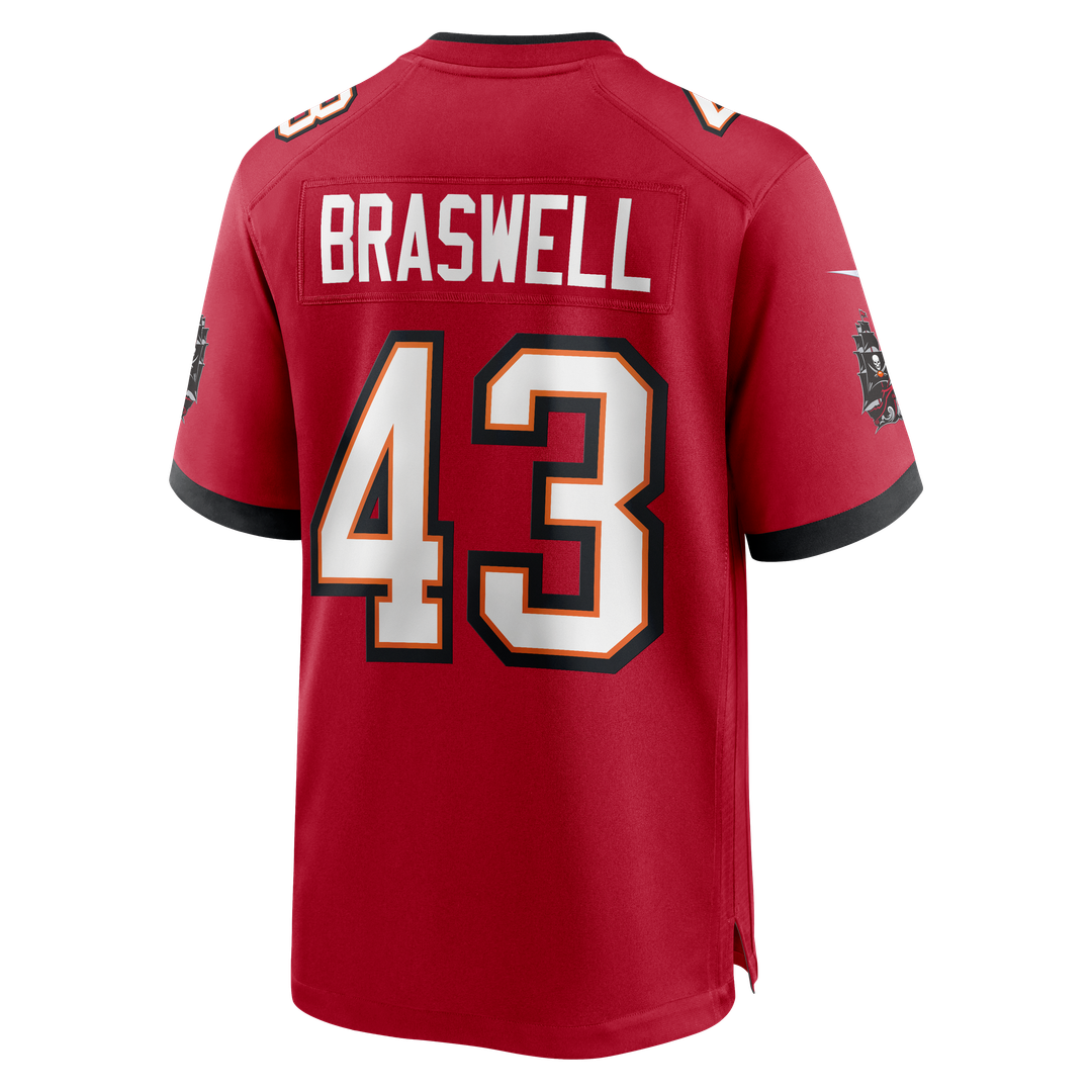 Men's Tampa Bay Buccaneers Chris Braswell Nike  Red  Game Jersey