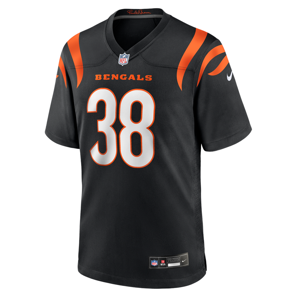 Men's Cincinnati Bengals DJ Ivey Nike  Black Team Game Jersey