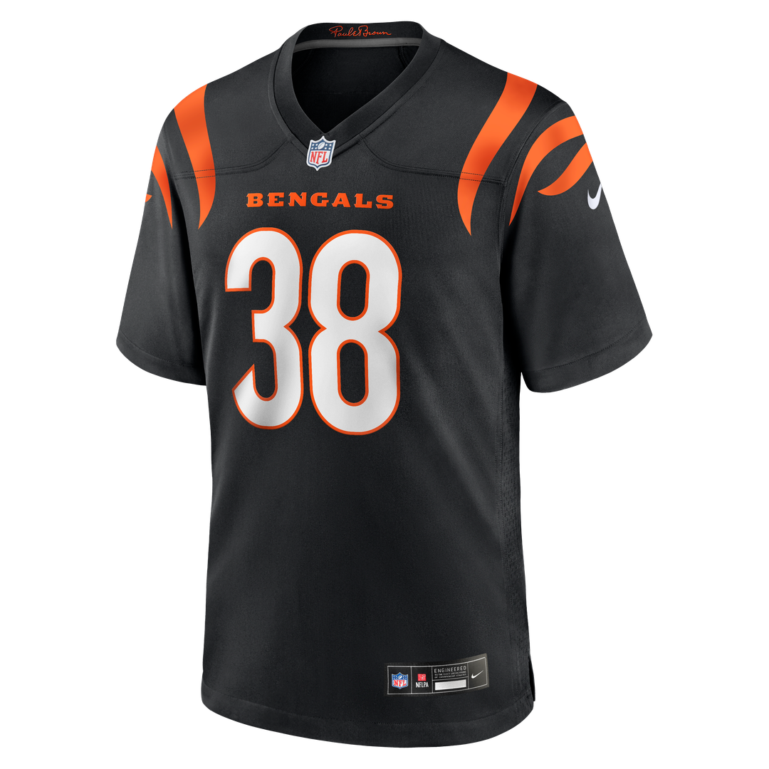 Men's Cincinnati Bengals DJ Ivey Nike  Black Team Game Jersey