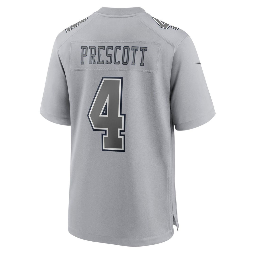 Men's Dallas Cowboys Dak Prescott Nike Gray Atmosphere Fashion Game Jersey