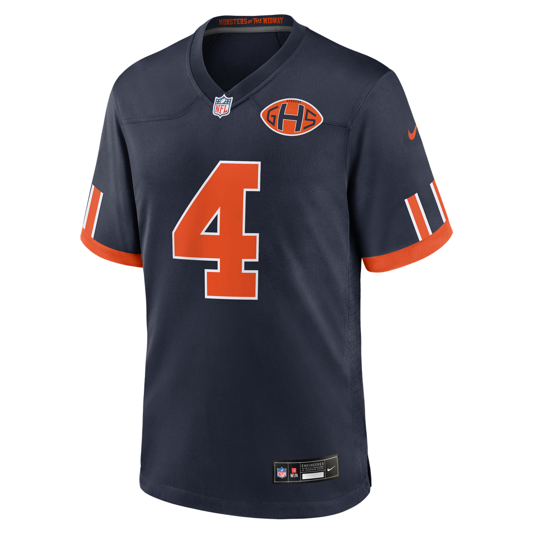 Men's Chicago Bears D'Andre Swift Nike Navy 2026 Rivalries Collection Game Jersey