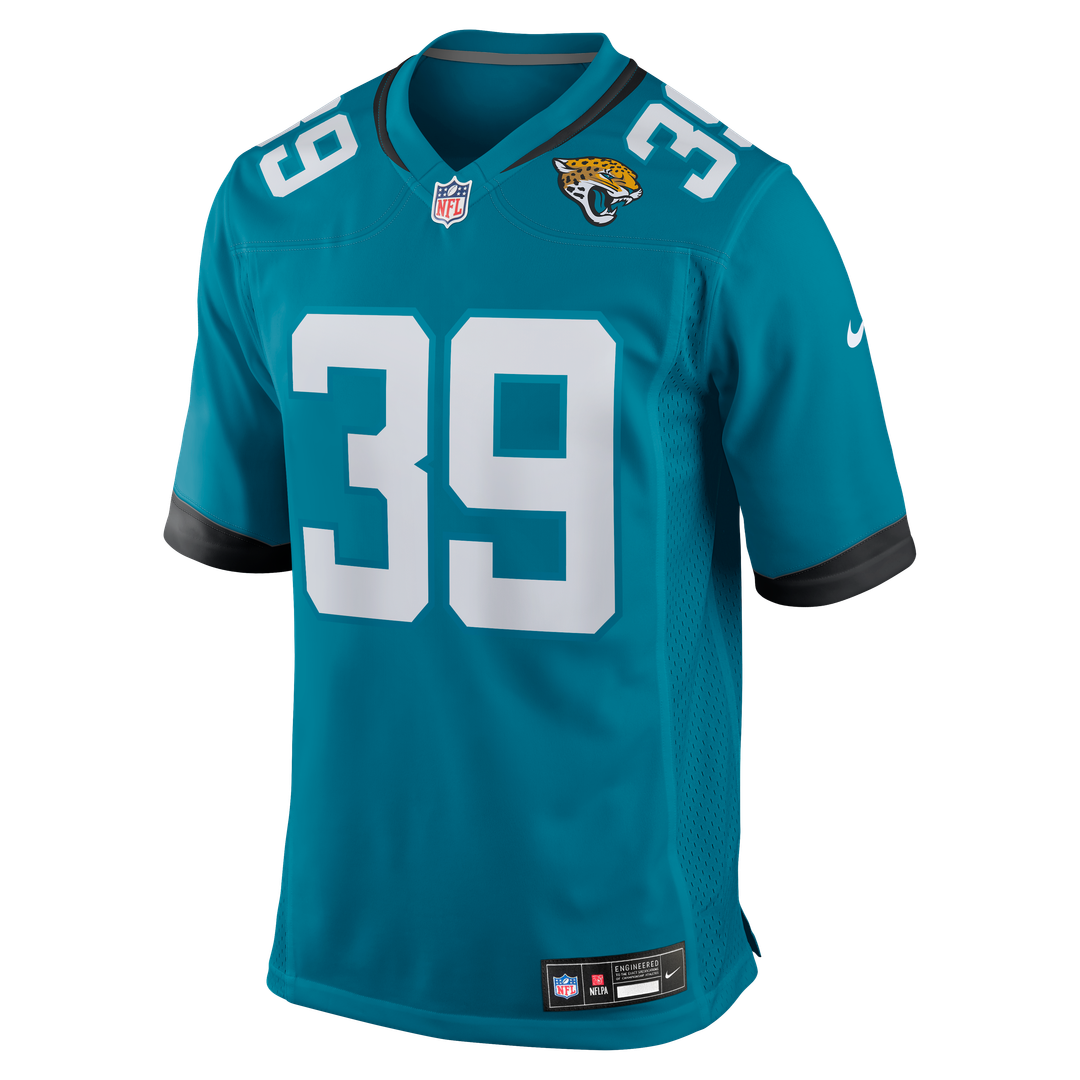 Men's Jacksonville Jaguars Cam Little Nike  Teal Team Game Jersey