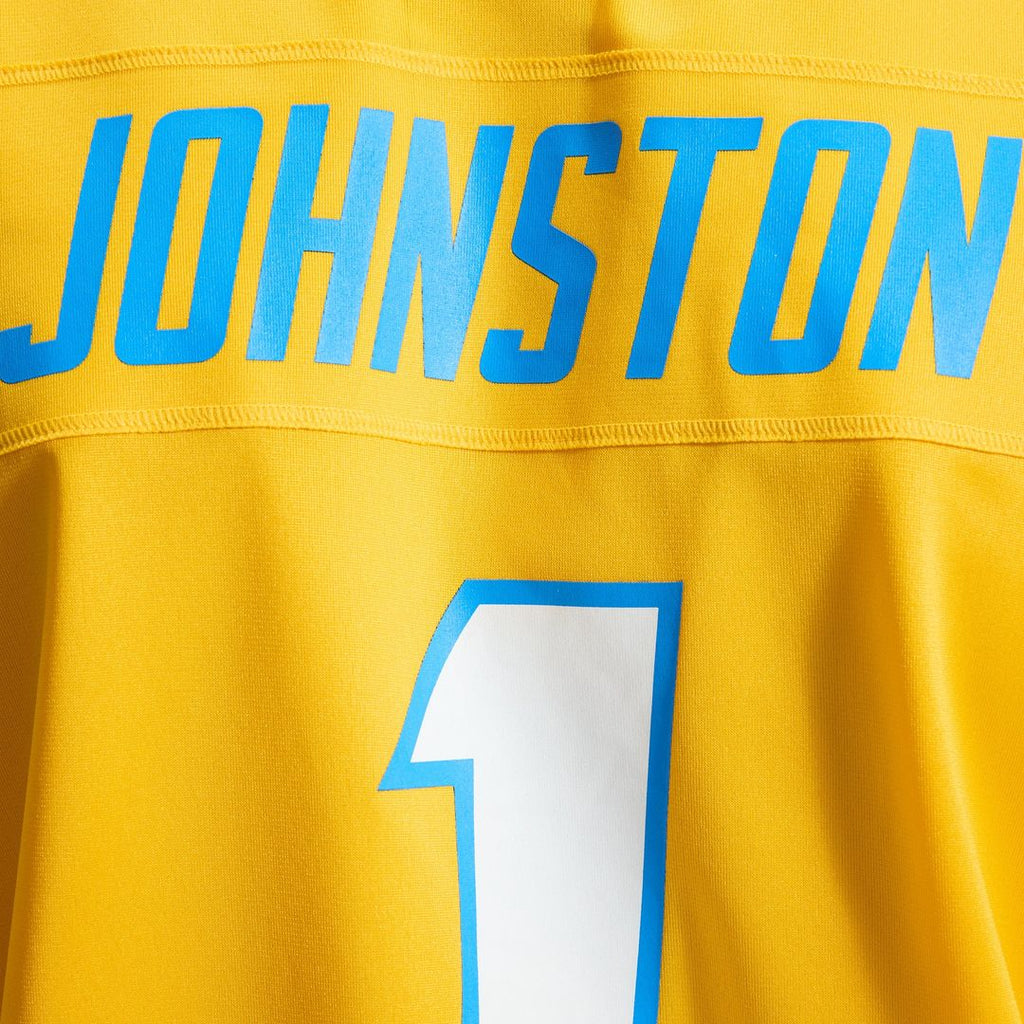 Men's Los Angeles Chargers Quentin Johnston Nike Gold Alternate Charger Power Game Player Jersey