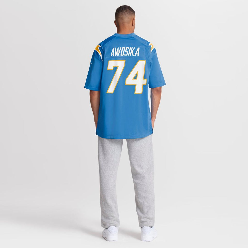Men's Los Angeles Chargers Kayode Awosika Nike  Powder Blue Team Game Jersey