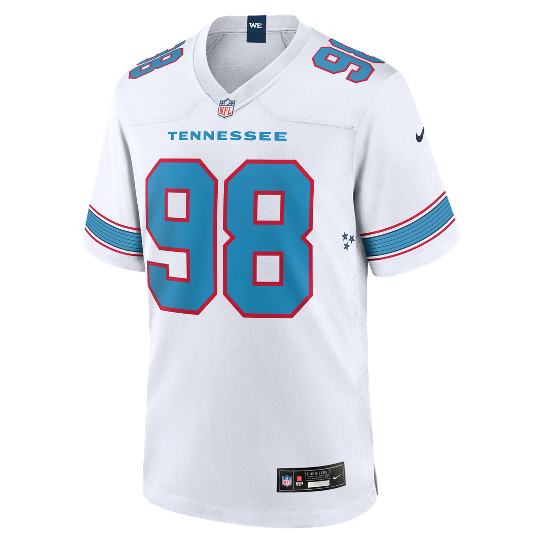 Men's Tennessee Titans Jeffery Simmons Nike Light Blue Game Jersey