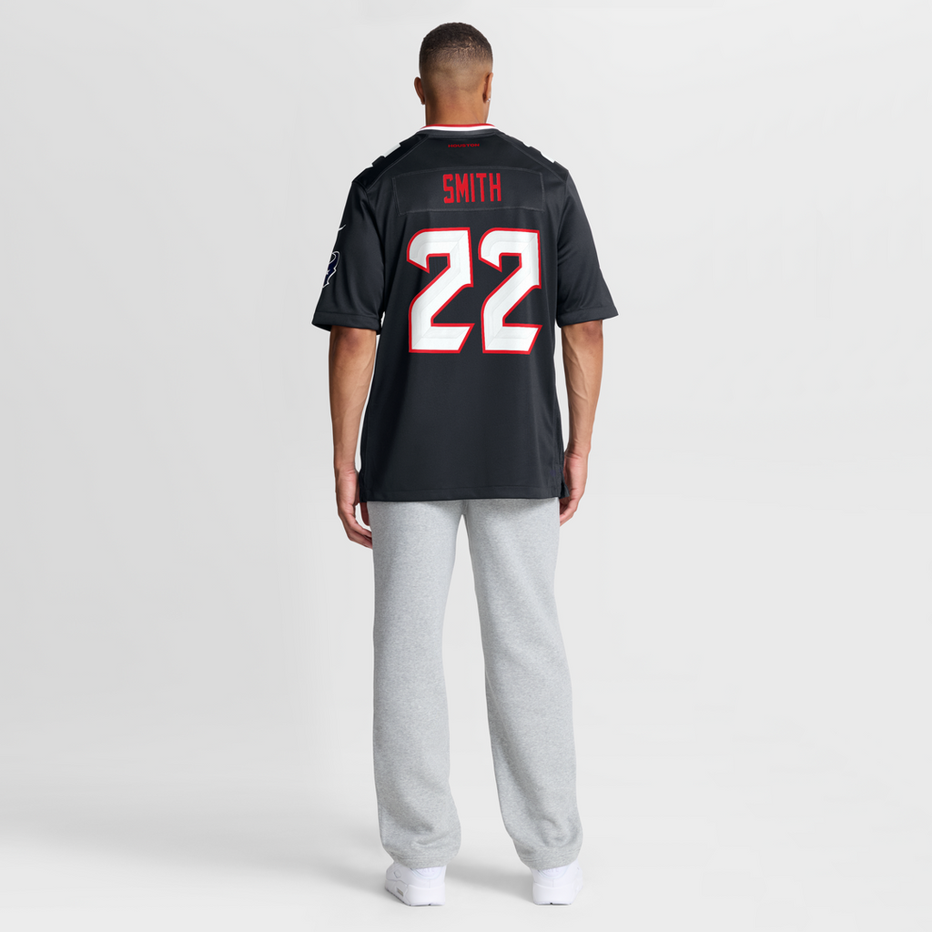 Men's Houston Texans Jaylin Smith Nike  Navy Team Game Jersey