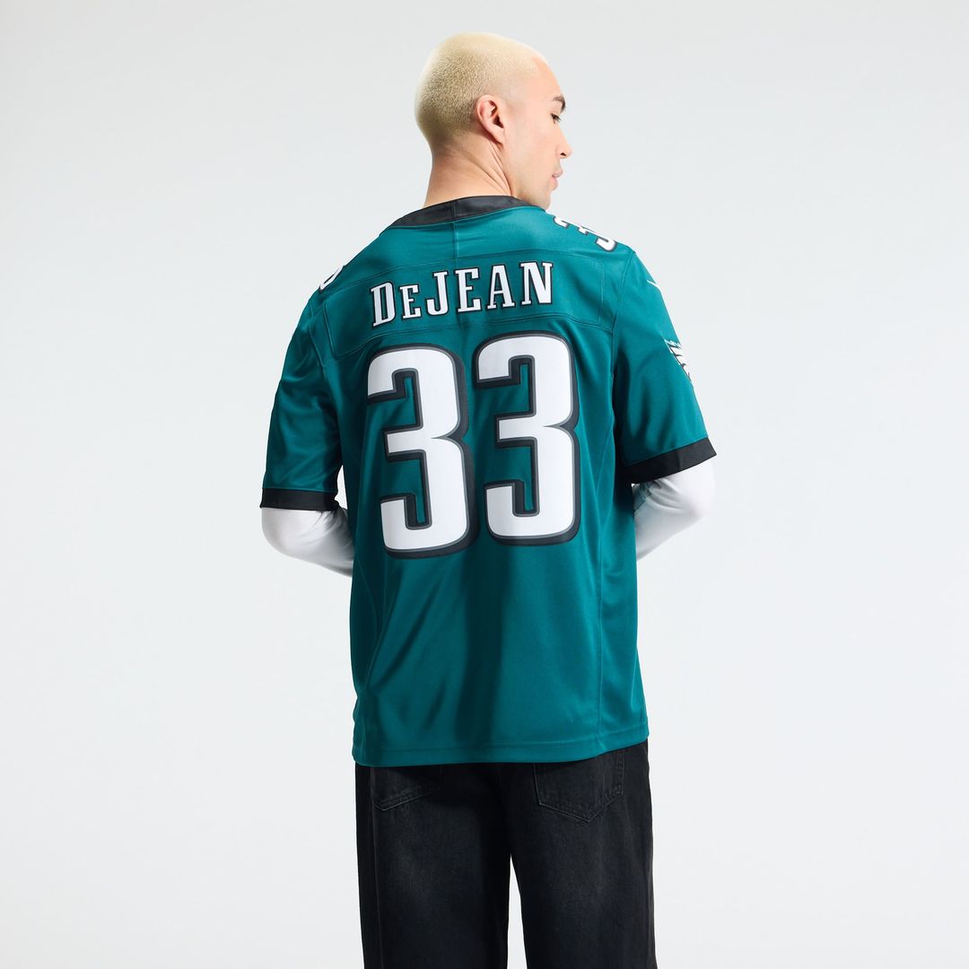 Men's Philadelphia Eagles Cooper DeJean Nike Black Alternate Vapor F.U.S.E. Stitched Limited Jersey