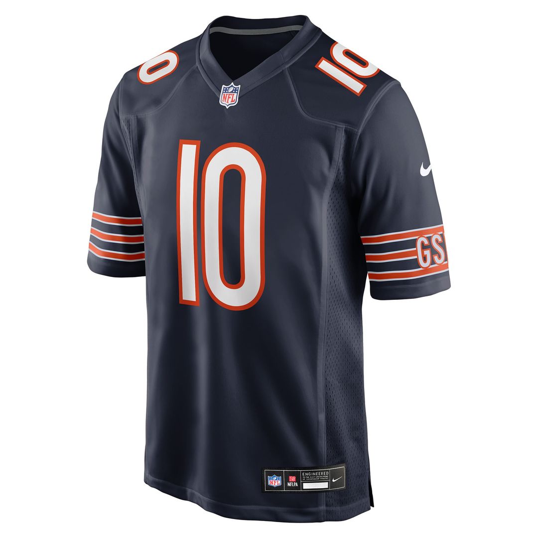 Men's Chicago Bears Luther Burden III Nike  Navy Team Game Jersey