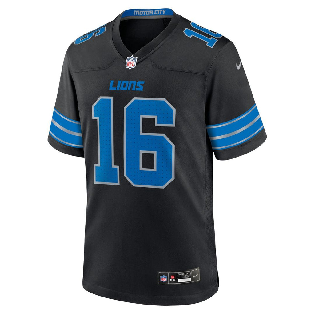 Men's Detroit Lions Jared Goff Nike Blue Game Jersey
