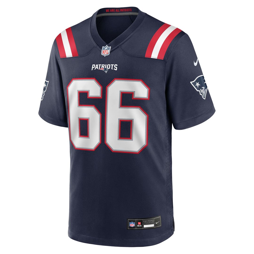 Men's New England Patriots Will Campbell Nike Navy Team Game Jersey