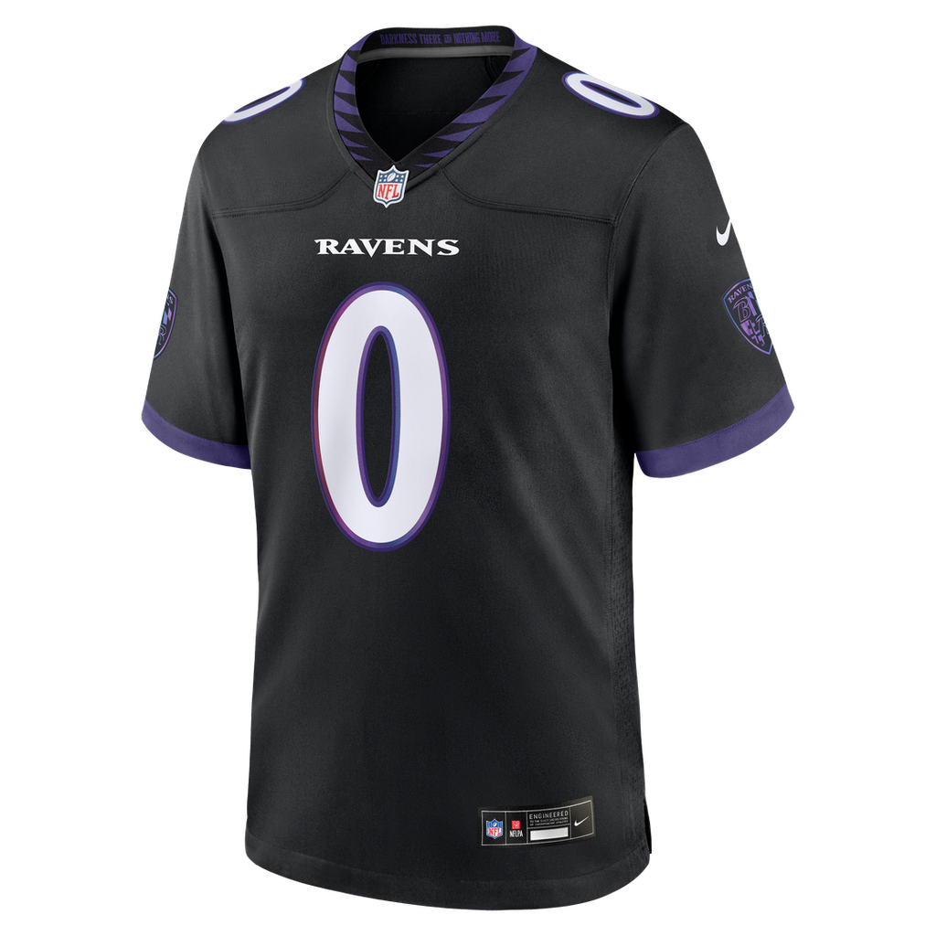 Men's Baltimore Ravens Roquan Smith Nike Black Alternate Game Jersey
