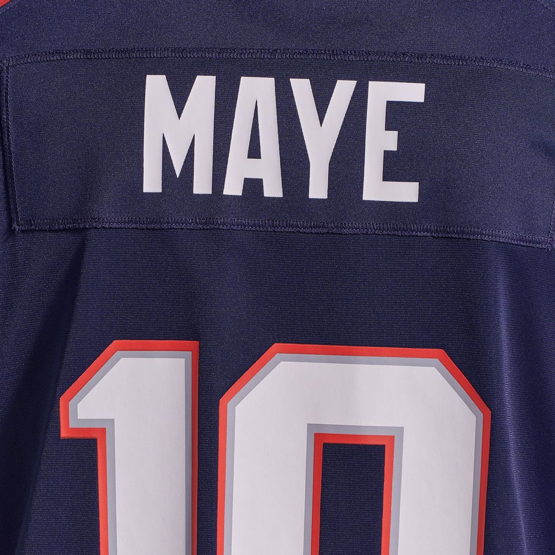 Men's New England Patriots Drake Maye Nike Navy  Player Game Jersey