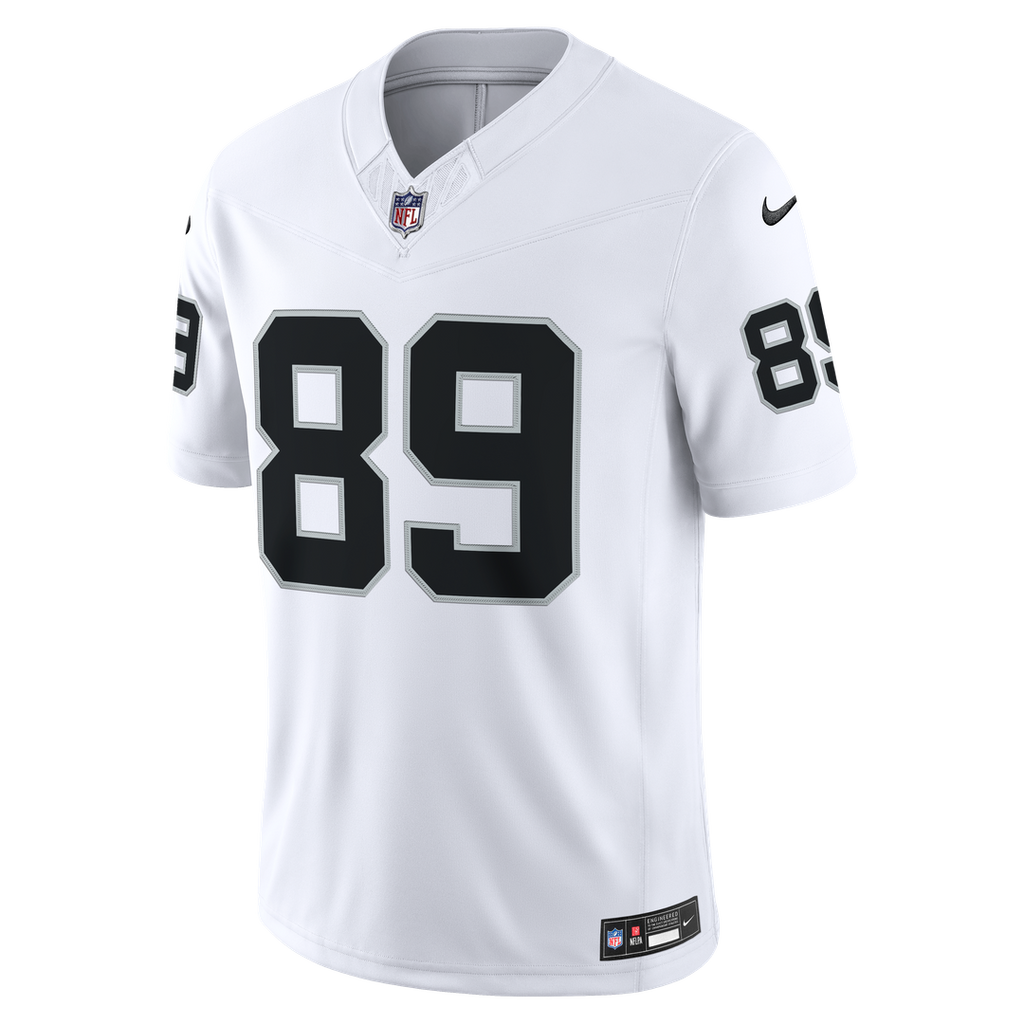 Men's Las Vegas Raiders Brock Bowers Nike White Vapor F.U.S.E. Stitched Limited Jersey