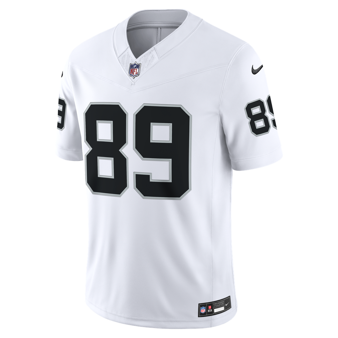 Men's Las Vegas Raiders Brock Bowers Nike White Vapor F.U.S.E. Stitched Limited Jersey
