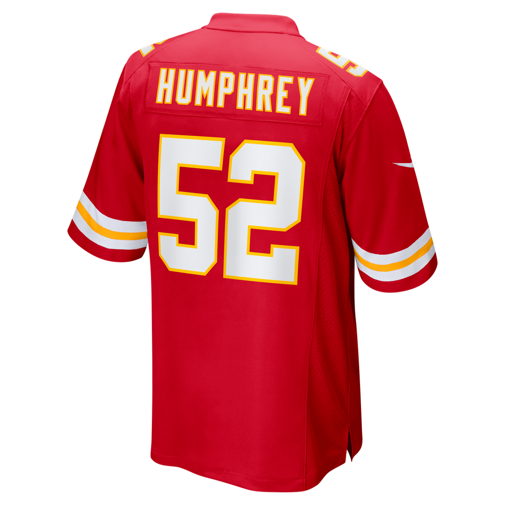 Men's Kansas City Chiefs Creed Humphrey Nike Red Game Jersey