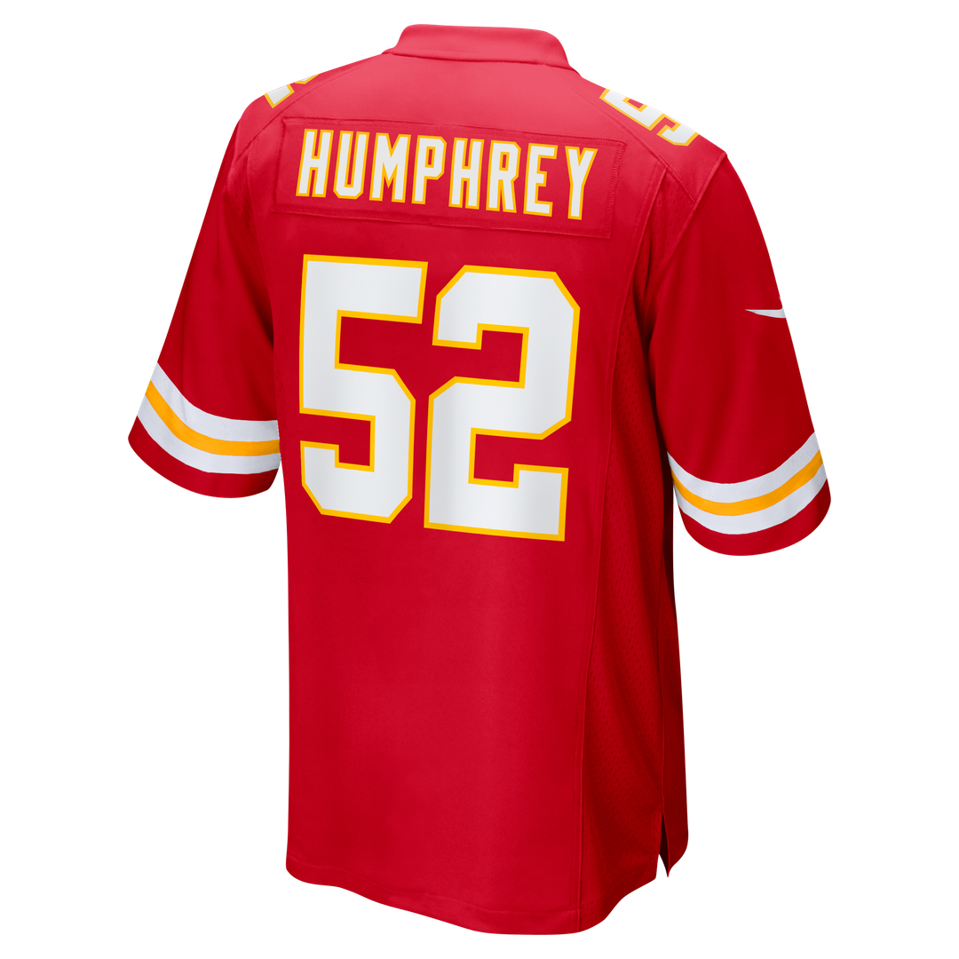 Men's Kansas City Chiefs Creed Humphrey Nike Red Game Jersey