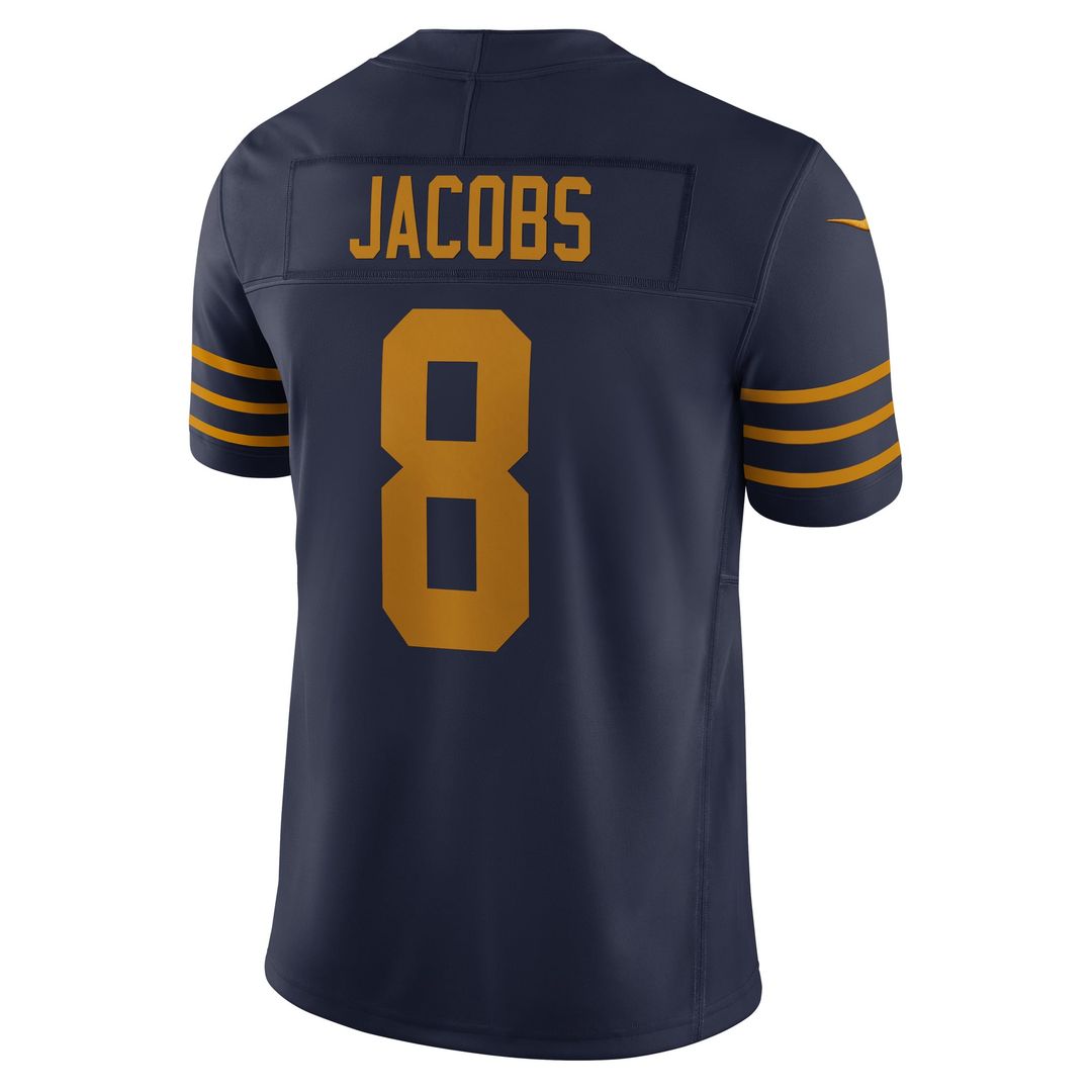 Men's Green Bay Packers Josh Jacobs Nike Navy The 1923 Classic Vapor F.U.S.E. Limited Jersey