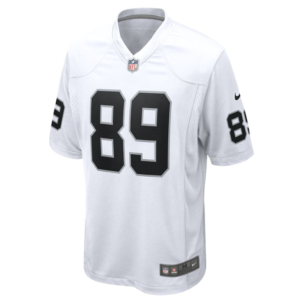 Men's Las Vegas Raiders Brock Bowers Nike  White Game Jersey