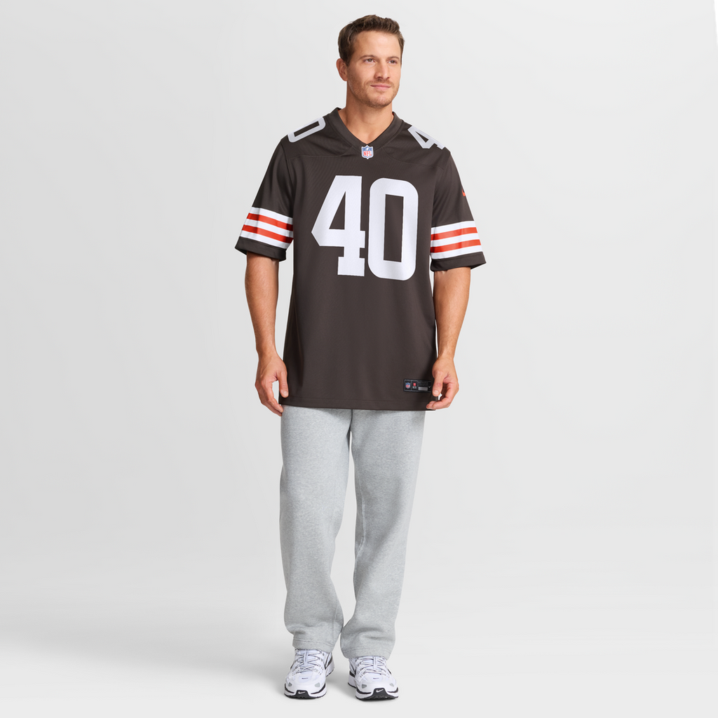 Men's Cleveland Browns Nathaniel Watson Nike  Brown Team Game Jersey