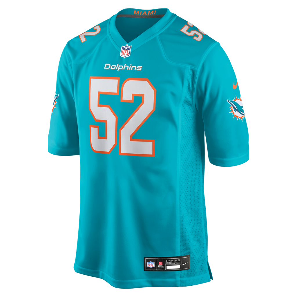 Men's Miami Dolphins Patrick Paul Nike  Aqua  Game Jersey