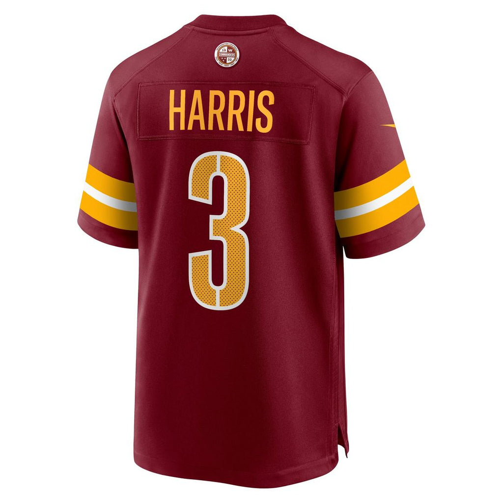 Men's Washington Commanders Will Harris Nike  Burgundy Team Game Jersey