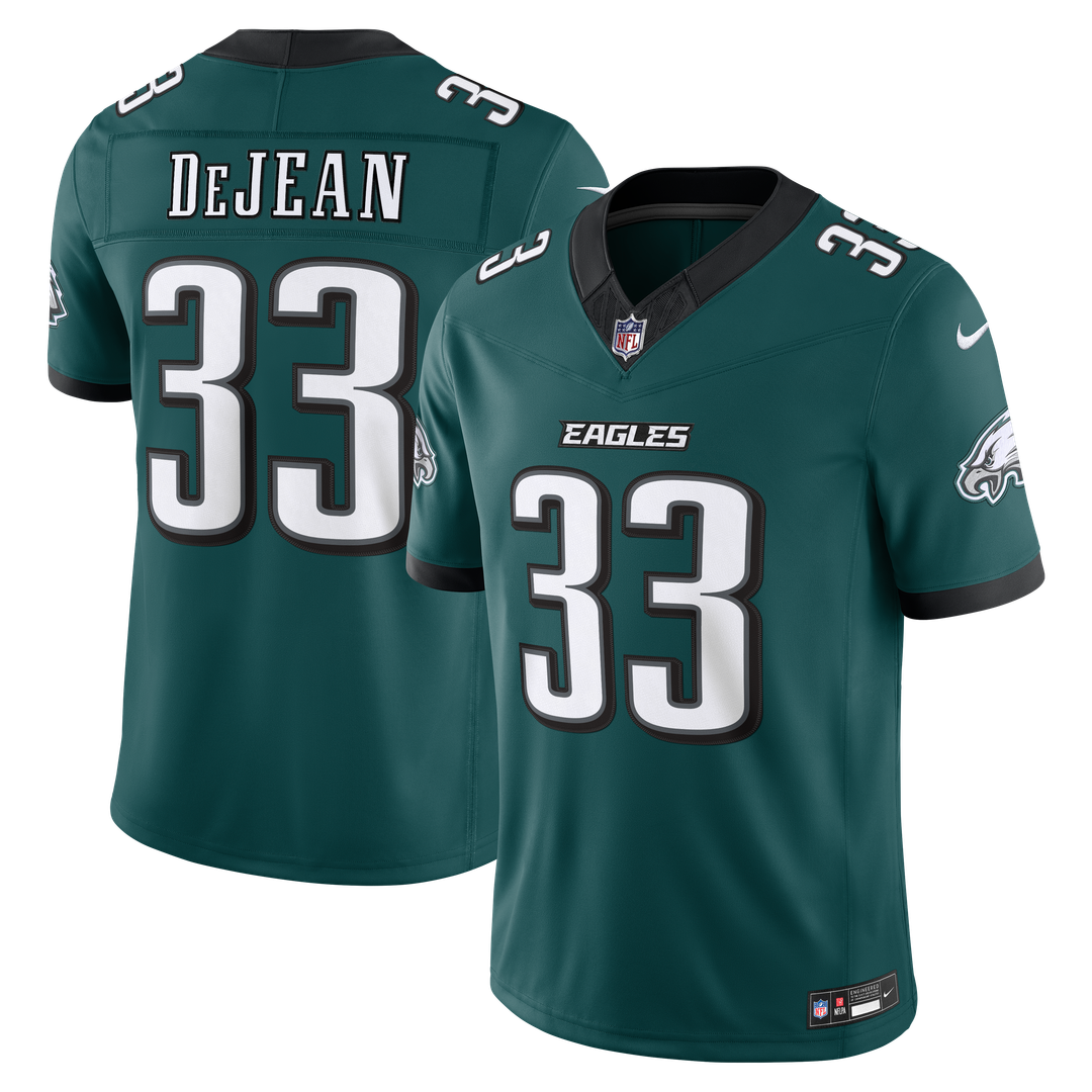 Men's Philadelphia Eagles Cooper DeJean Nike White Vapor F.U.S.E. Stitched Limited Jersey