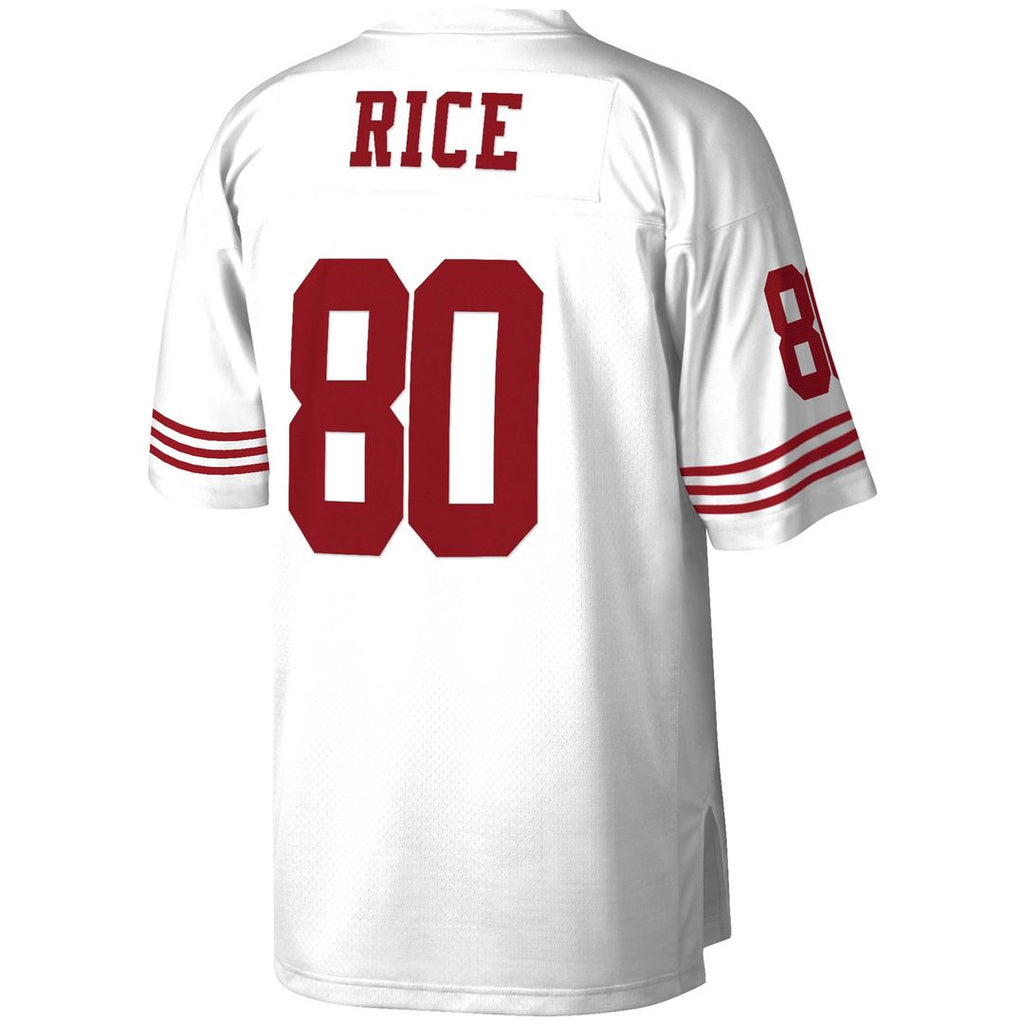 Men's San Francisco 49ers Jerry Rice Mitchell & Ness White Legacy Replica Jersey