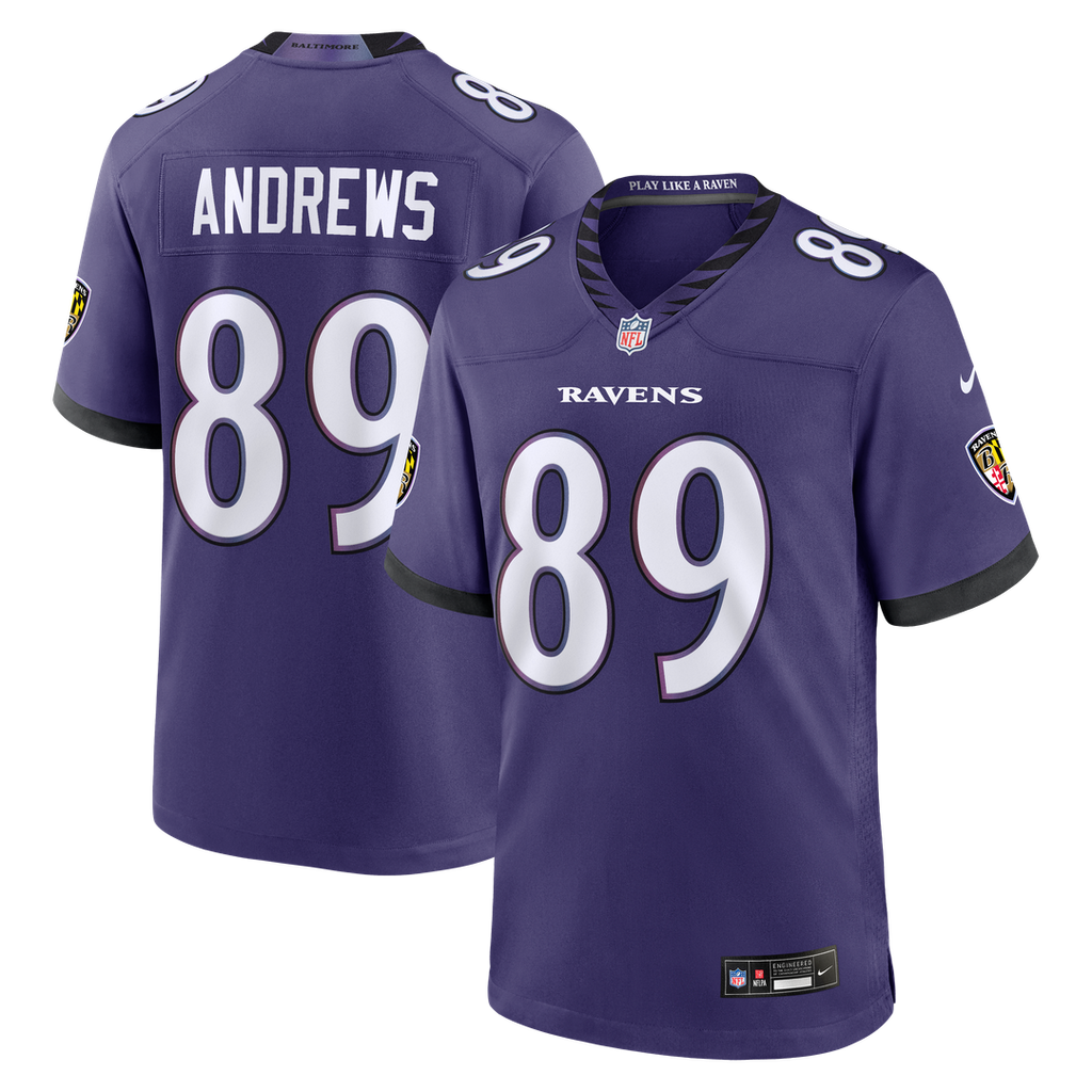 Men's Baltimore Ravens Mark Andrews Nike Purple Team Game Jersey
