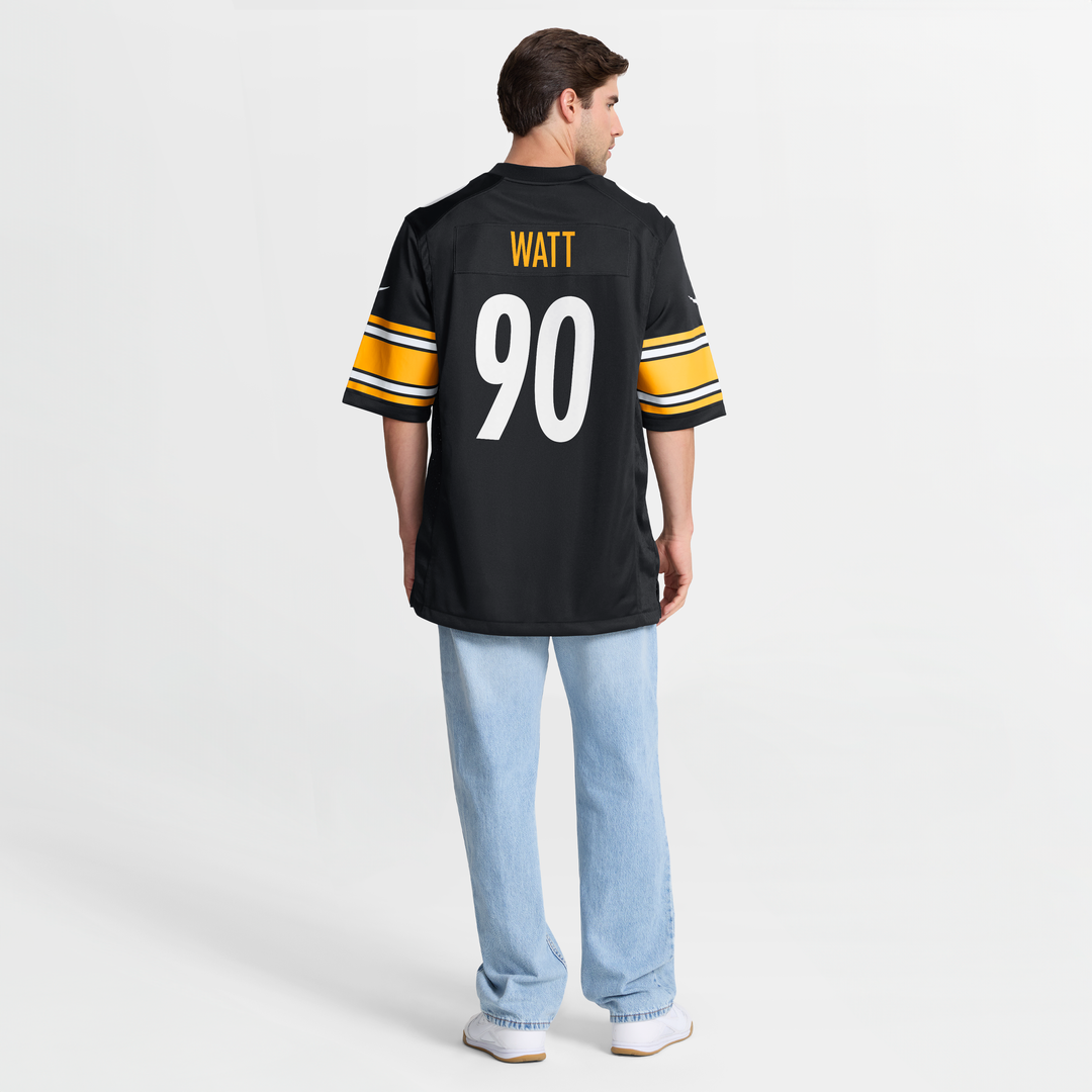 Men's Pittsburgh Steelers T.J. Watt Nike Gold Alternate 1933 Throwback Game Jersey