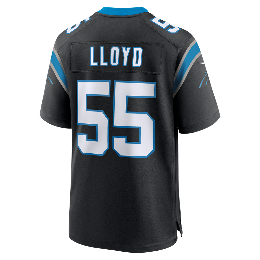 Men's Carolina Panthers Devin Lloyd Nike Black Team Game Jersey