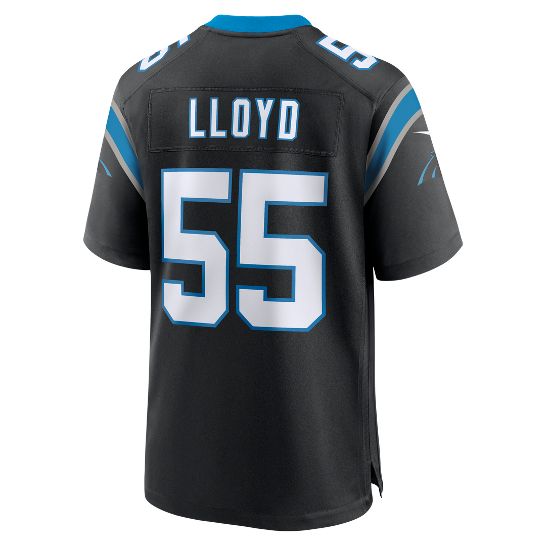 Men's Carolina Panthers Devin Lloyd Nike Black Team Game Jersey