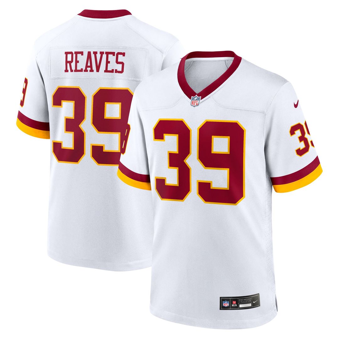 Men's Washington Commanders Jeremy Reaves Nike Burgundy Game Jersey