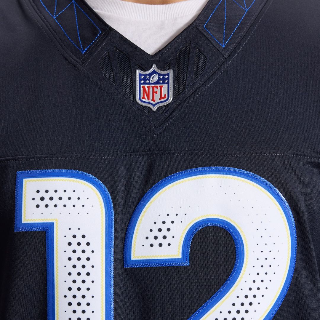 Men's Los Angeles Rams Puka Nacua Nike Dark Blue Rivalries Collection Stitched Limited Jersey