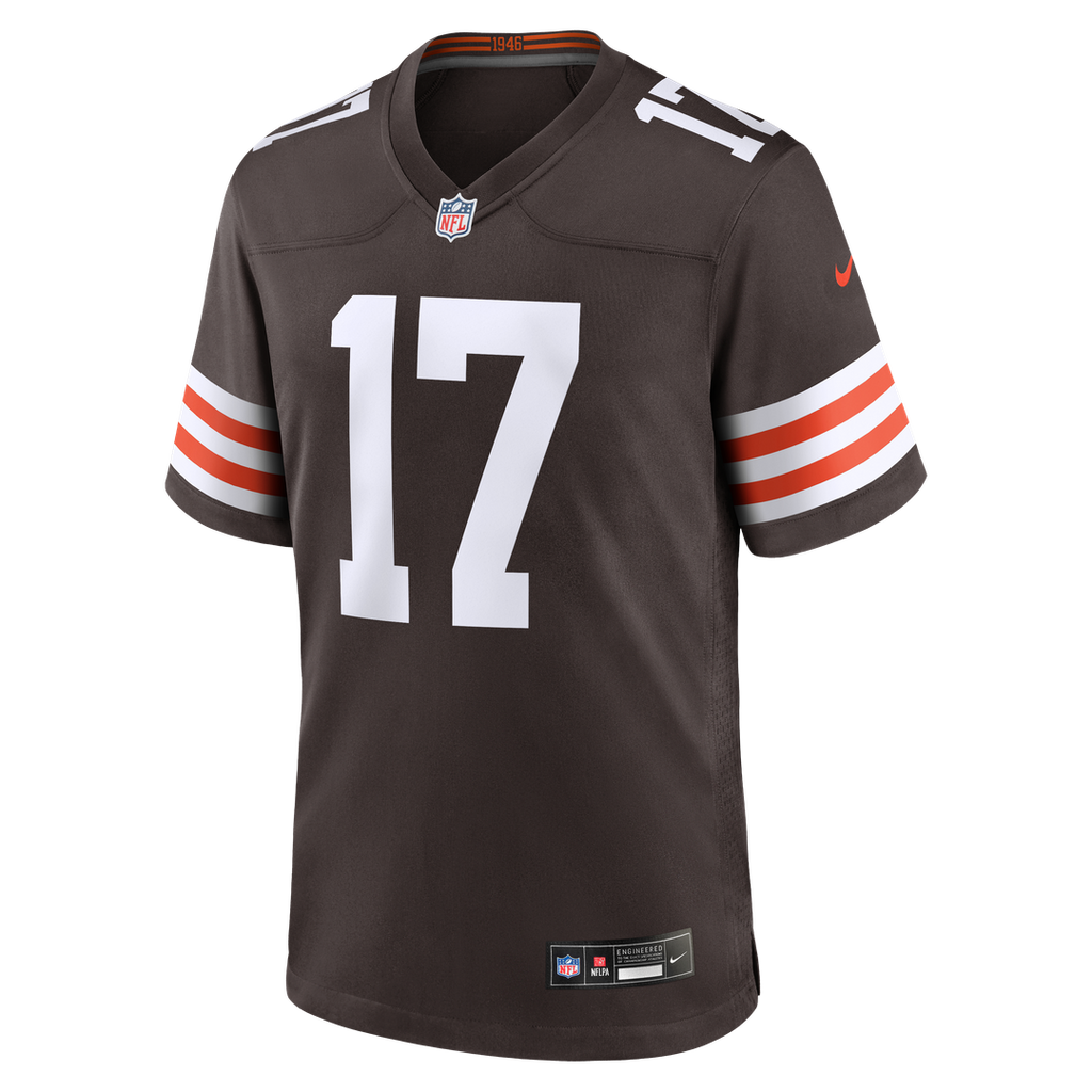 Men's Cleveland Browns Jerome Baker Nike  Brown Team Game Jersey
