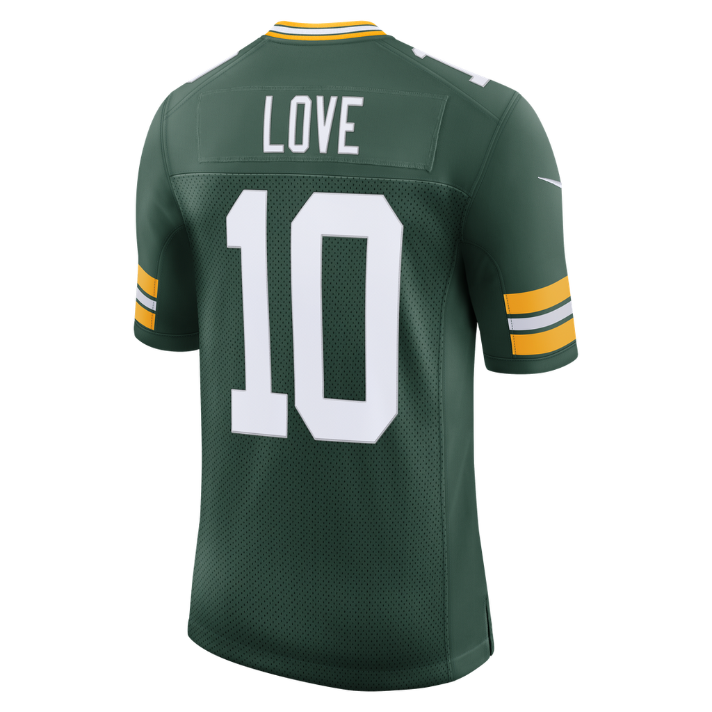 Men's Green Bay Packers Jordan Love Nike Green Vapor Untouchable Stitched Limited Jersey