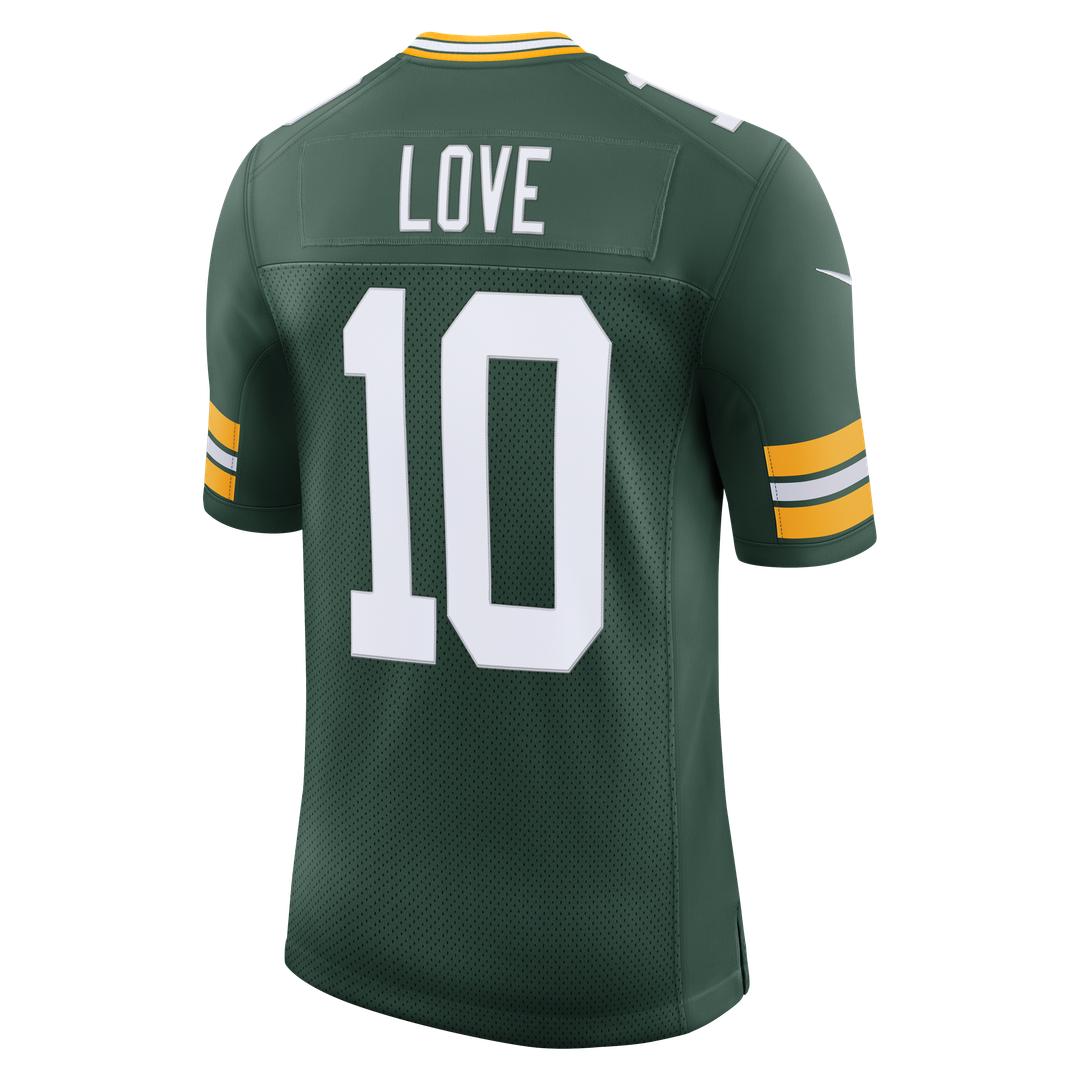 Men's Green Bay Packers Jordan Love Nike Green Vapor Untouchable Stitched Limited Jersey