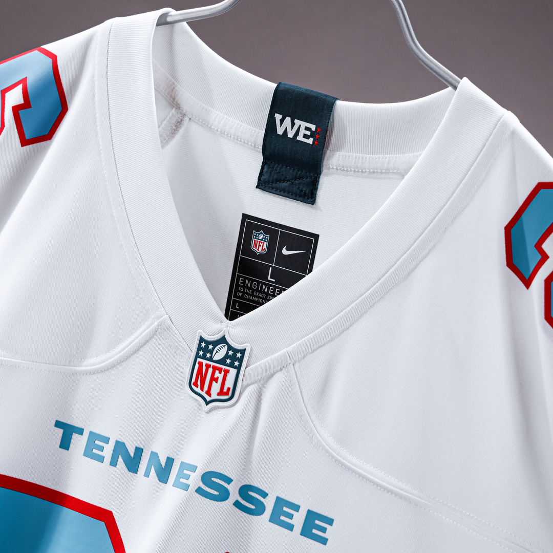 Men's Tennessee Titans Chimere Dike Nike  White Game Jersey