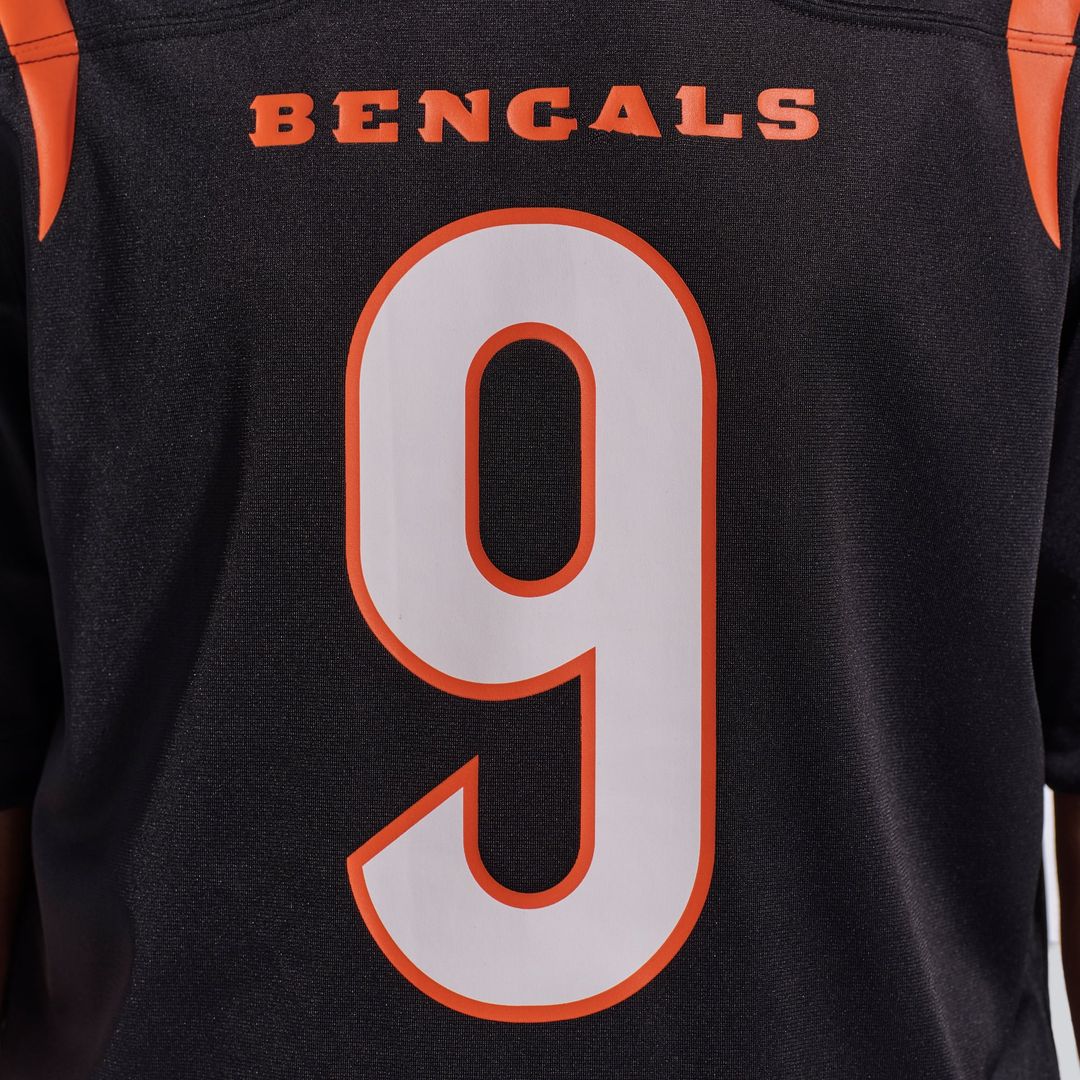 Men's Cincinnati Bengals Joe Burrow Nike Black Player Game Jersey