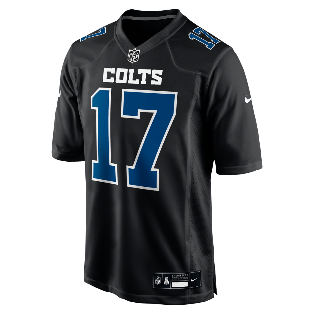 Men's Indianapolis Colts Daniel Jones Nike Carbon Black Fashion Game Jersey